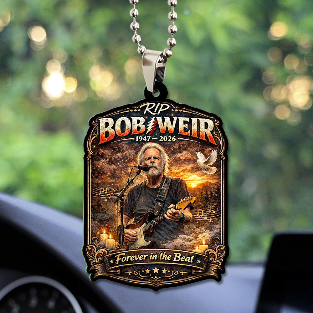 Grateful Dead x Bob Weir Custom shape 2-sided Acrylic Car Ornament – TANTN20201