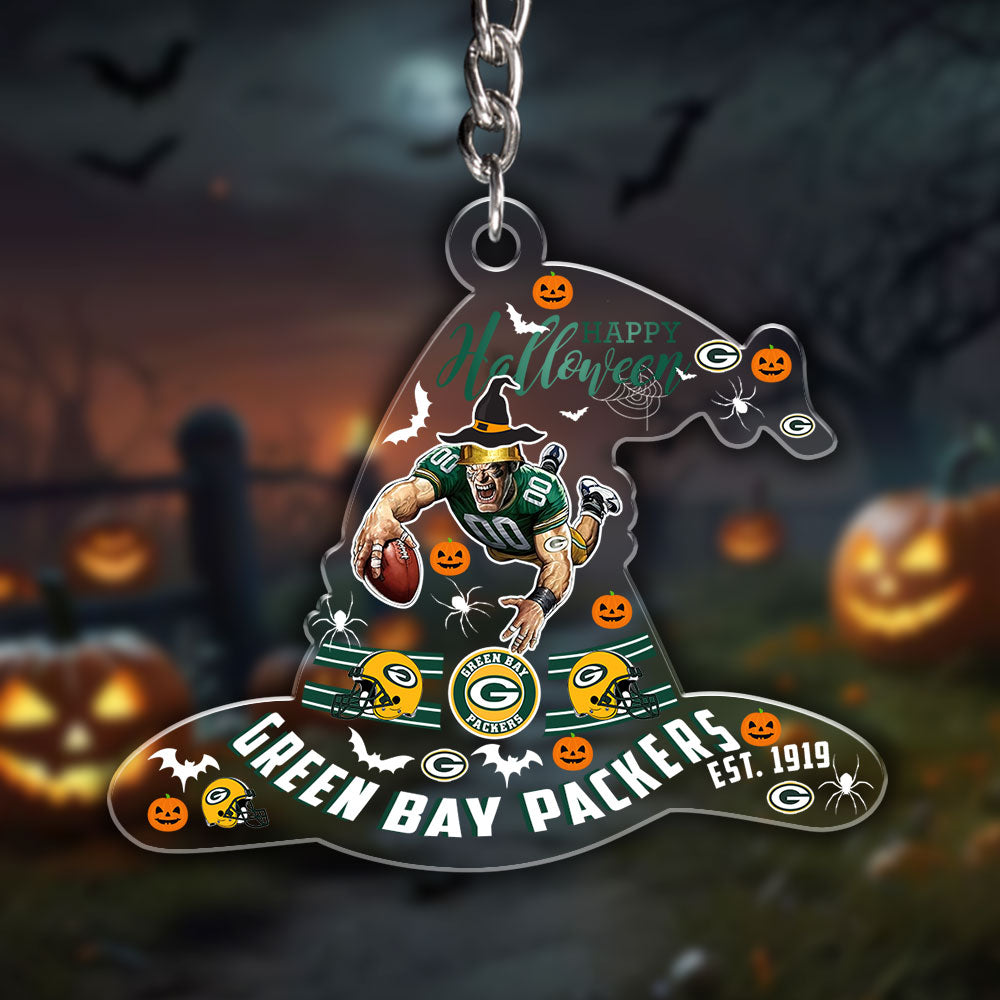 Green Bay Packers Custom Shape 1-side Printed Acrylic Keychain – HOATT12975