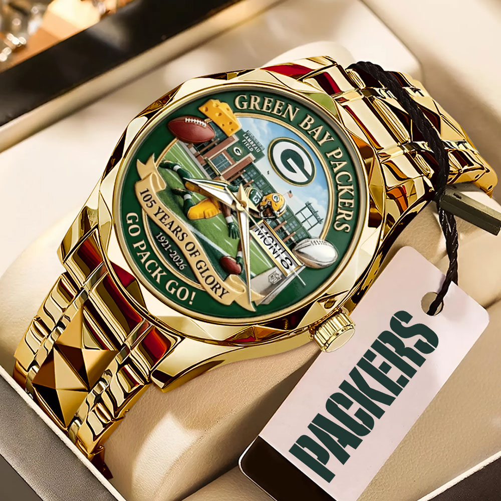Green Bay Packers 105th Anniversary Alloy Luxury Quartz Watch – MAITM14256