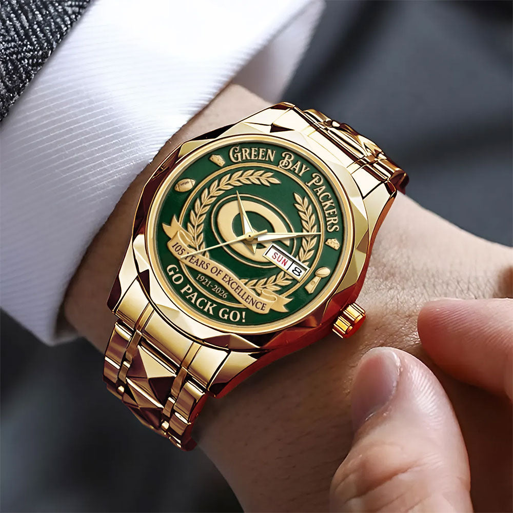 Green Bay Packers 105th Anniversary Alloy Luxury Quartz Watch – MAITM14257