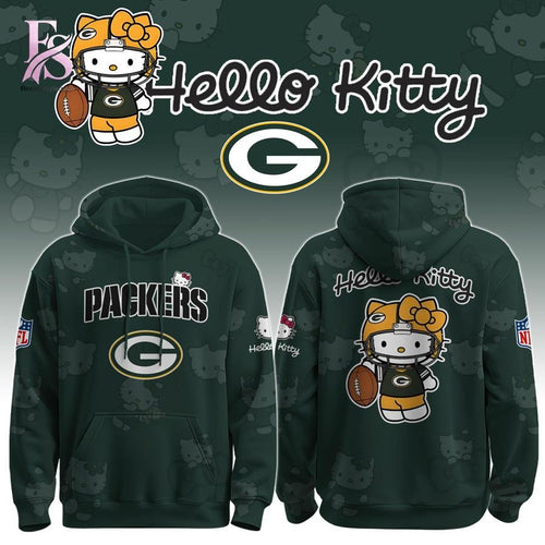 Green Bay Packers Hello Kitty Hoodie