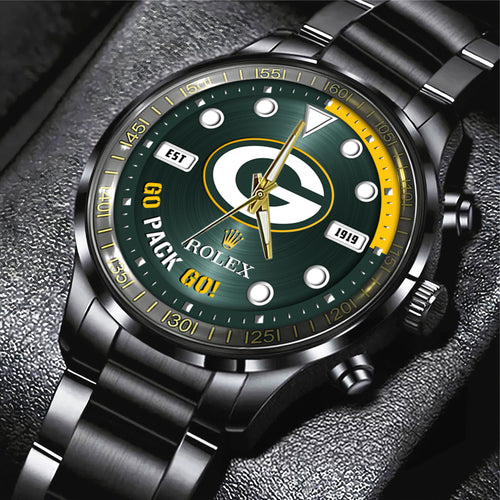 Green Bay Packers x Rolex Black Stainless Steel Watch – MAITM 10794