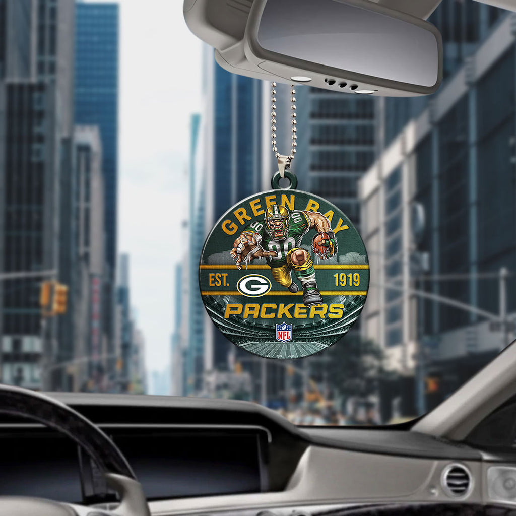 Green Bay Packers Custom shape 2-sided Acrylic Car Ornament – HOATT12907