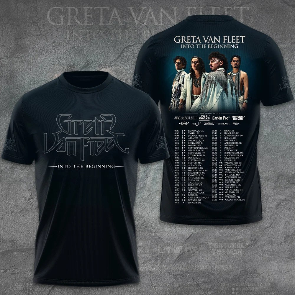 Greta Van Fleet Tour 2027 3D Apparel – GNE9067