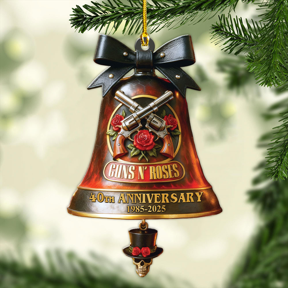 Guns N' Roses 40th Anniversary Custom Shape 2-sided Acrylic Ornament – MAITM14052
