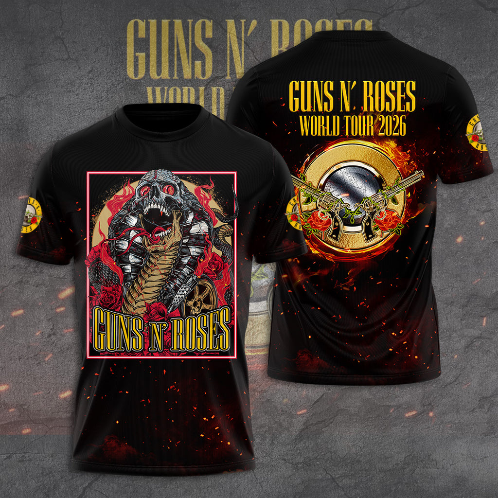 Guns N' Roses Tour 2026 3D Apparel – GNE6325