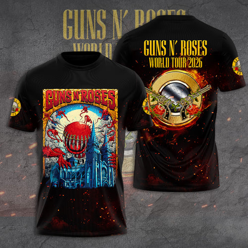 Guns N' Roses Tour 2026 3D Apparel – GNE6327