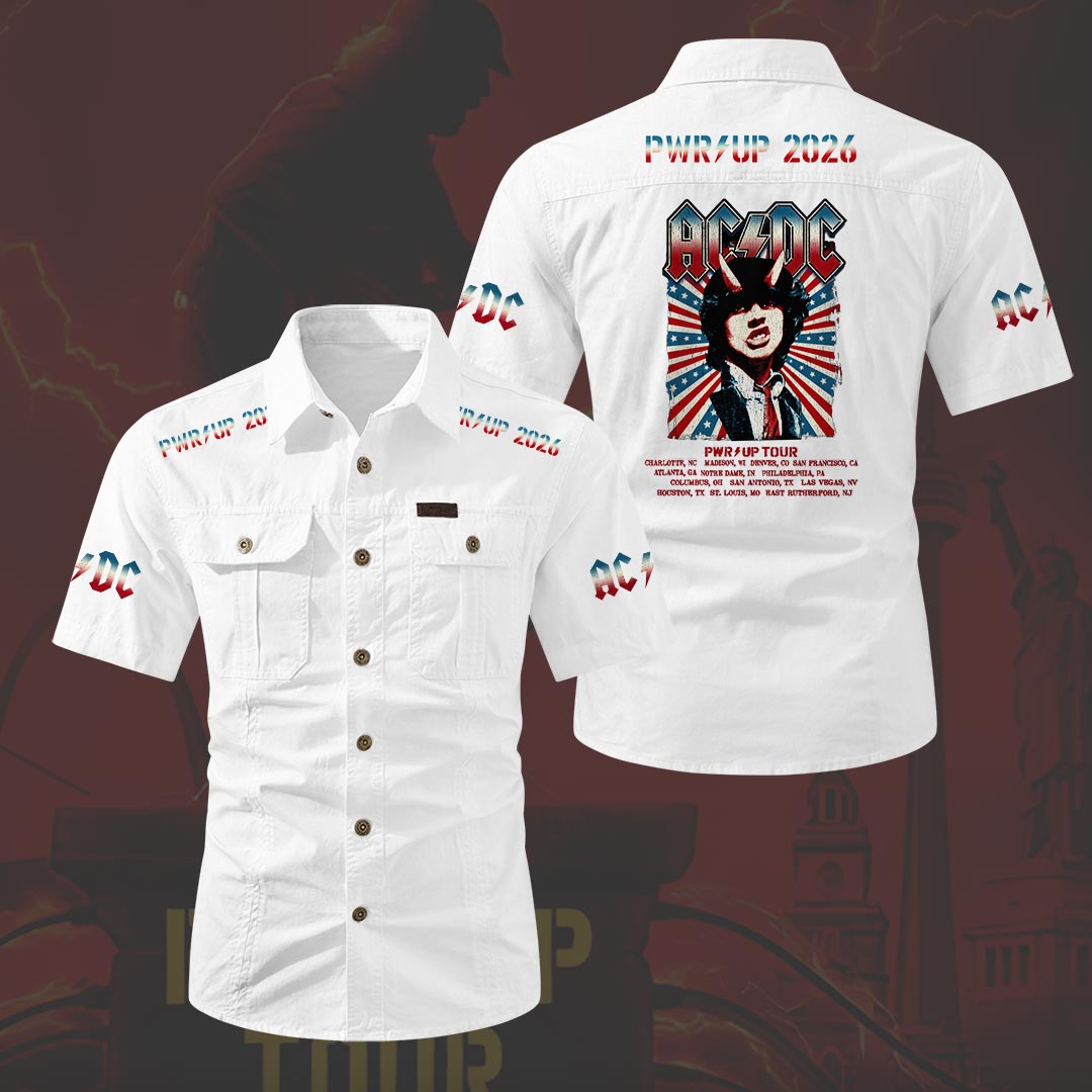 AC/DC World Tour 2026 2D Short Sleeve Mechanic Shirt – HOATT20166