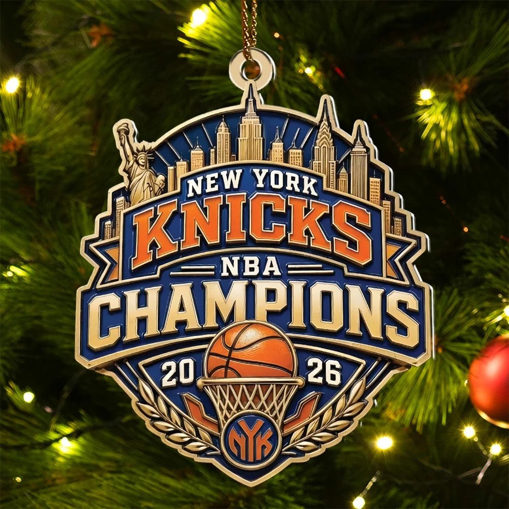 New York Knicks 2026 NBA Finals Champions Custom Shape 2-side Printed Acrylic Ornament – HOATT20913