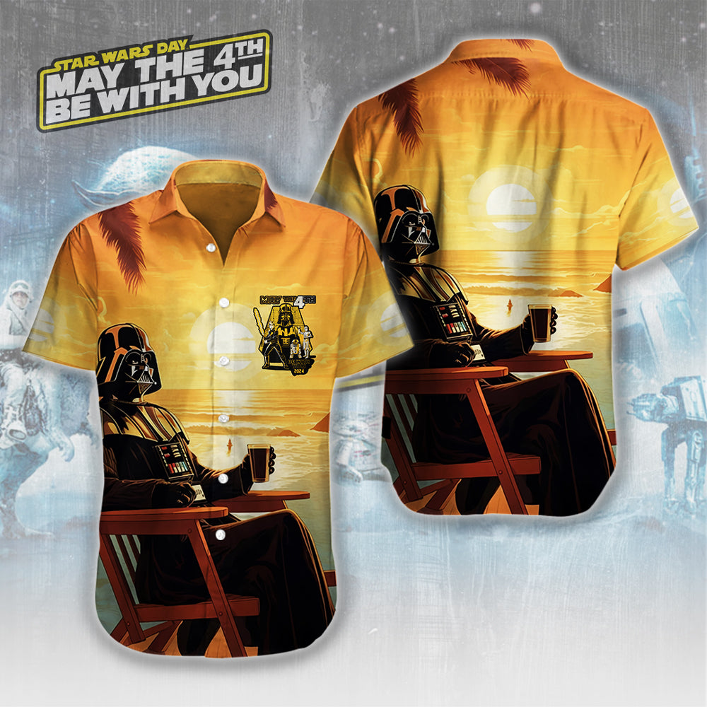 Star Wars Short Sleeve Button-Down Shirt – HUANNM 4742