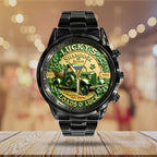 Happy St. Patrick's Day Black Stainless Steel Watch – TANTN20186