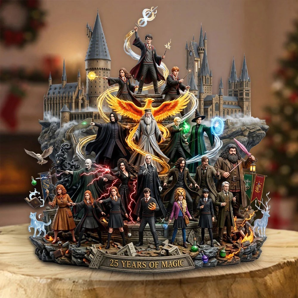 Harry Potter 25th Anniversary Custom Shape Acrylic Plaque – TMTHU10186
