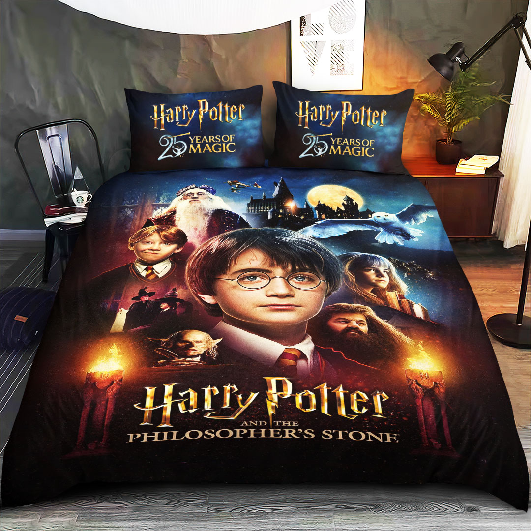 Harry Potter 25th Anniversary 3-Piece Duvet Bedding Set – HOATT15343