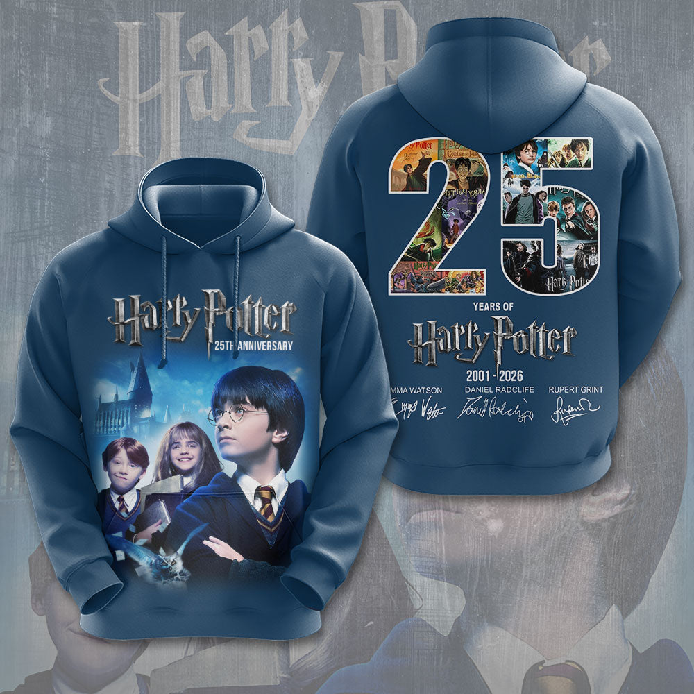 Harry Potter 25th Anniversary 3D Apparel – TMTHU2662