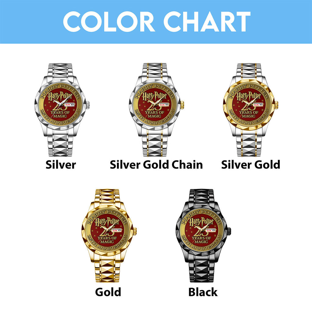 Harry Potter 25th Anniversary Alloy Luxury Quartz Watch – TMTHU2653