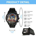 Harry Potter 25th Anniversary Black Stainless Steel Watch – TMTHU2753