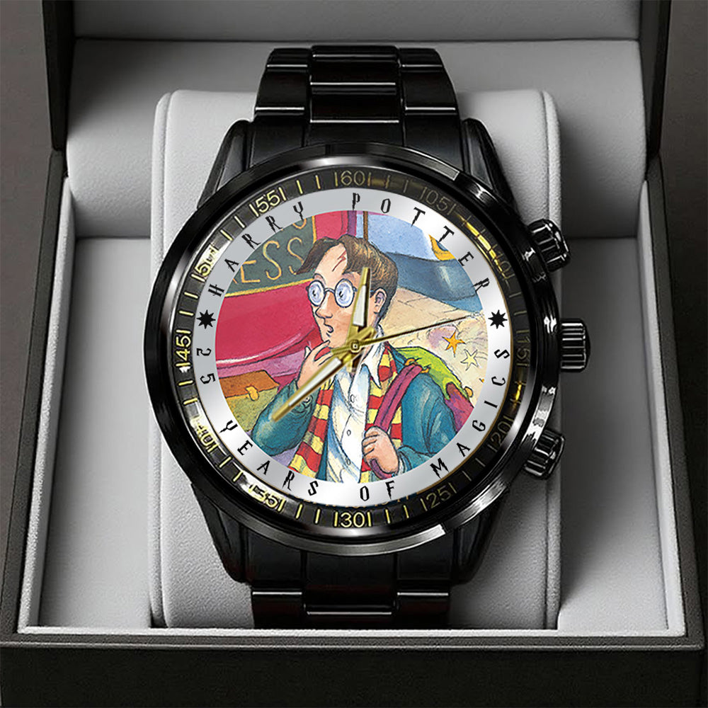 Harry Potter 25th Anniversary 2026 Black Stainless Steel Watch – TANTN19392