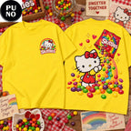 Hello Kitty x Skittles Rainbow Candy Graphic 2026 T-Shirt