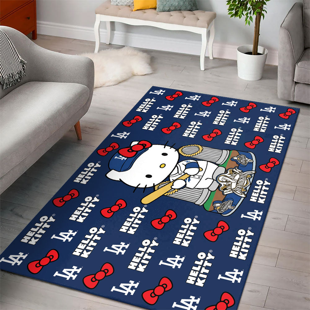 Hello Kitty x Los Angeles Dodgers Rectangular Rug – TMTHU2694