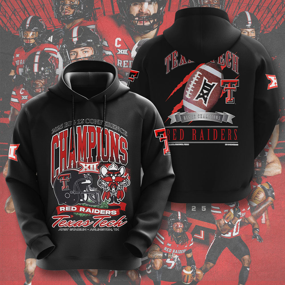 Texas Tech Red Raiders Football 3D Apparel – GNE4742
