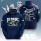 Seattle Seahawks 2025 NFC Champions 3D Apparel – TMTHU3467