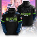Seattle Seahawks 2025 Super Bowl LX Champions 3D Apparel – TMTHU3878