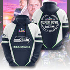 Seattle Seahawks 2025 Super Bowl LX Champions 3D Apparel – TMTHU3964