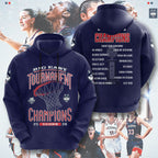 UConn Huskies Women's Basketball 2026 Big East Champions 3D Apparel – TMTHU4334