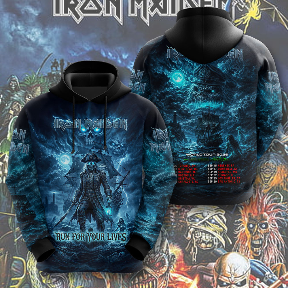 Iron Maiden 2026 World Tour 3D Apparel – TMTHU6538