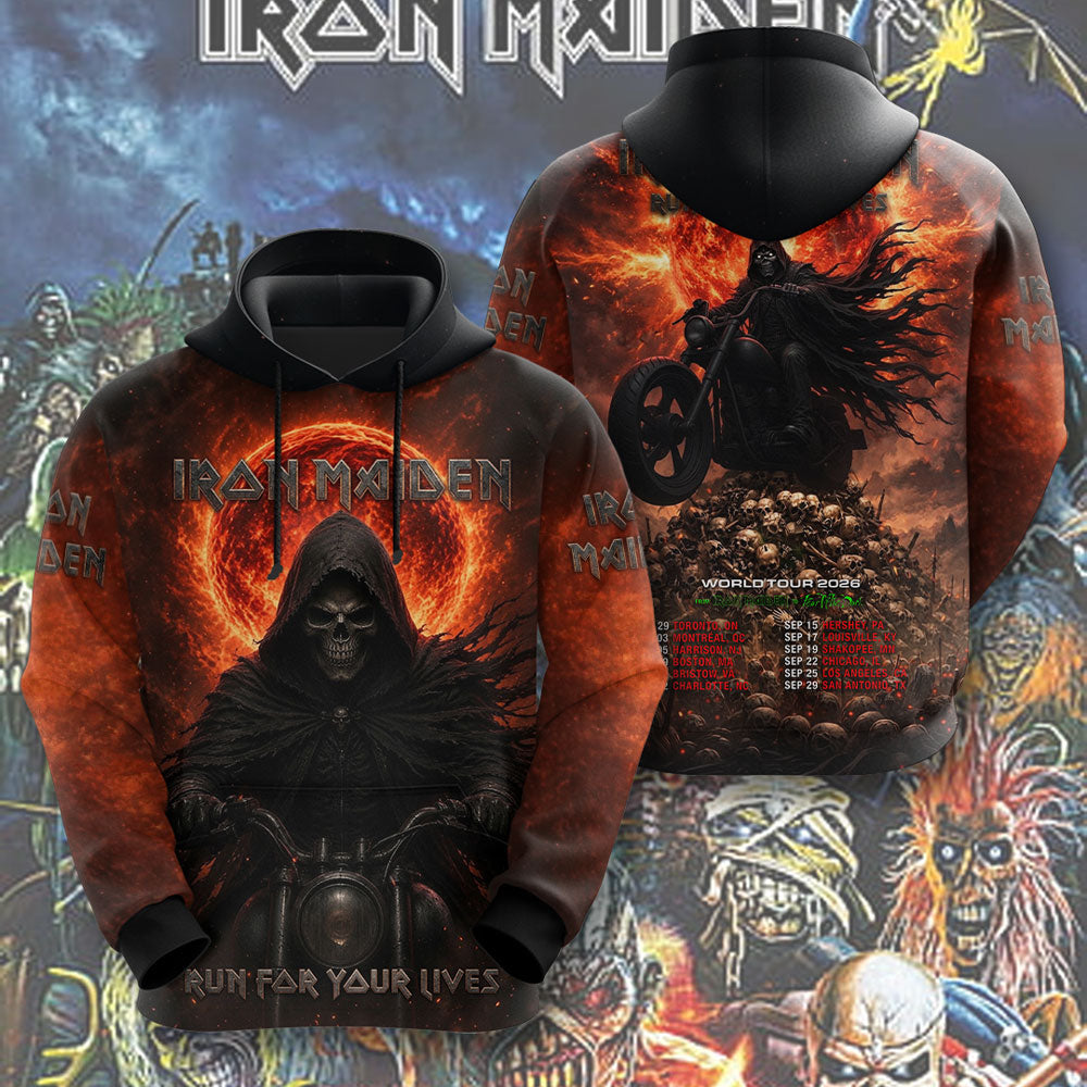 Iron Maiden 2026 World Tour 3D Apparel – TMTHU7708