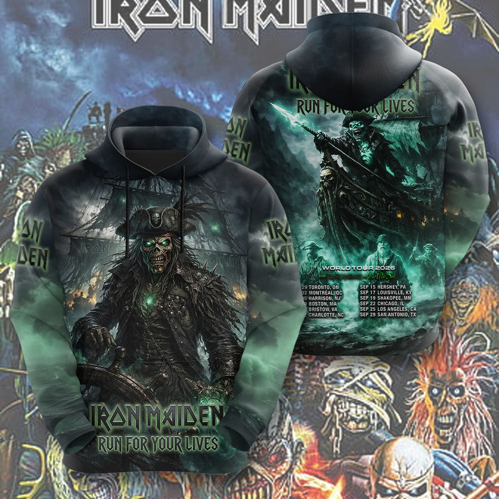 Iron Maiden 2026 World Tour 3D Apparel – TMTHU7827