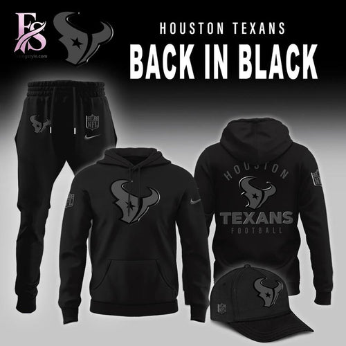 Houston Texans 2026 Back In Black Hoodie
