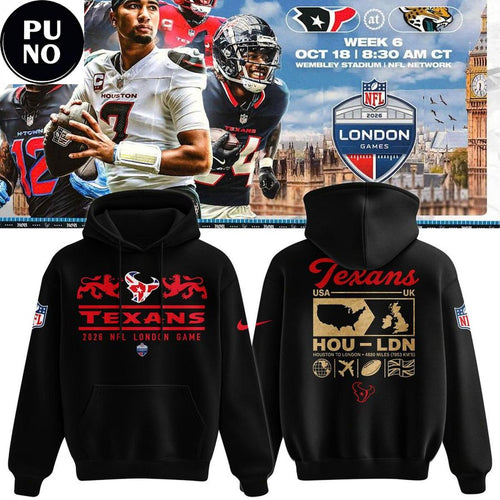 Houston Texans 2026 NFL London Game Hoodie T-Shirt