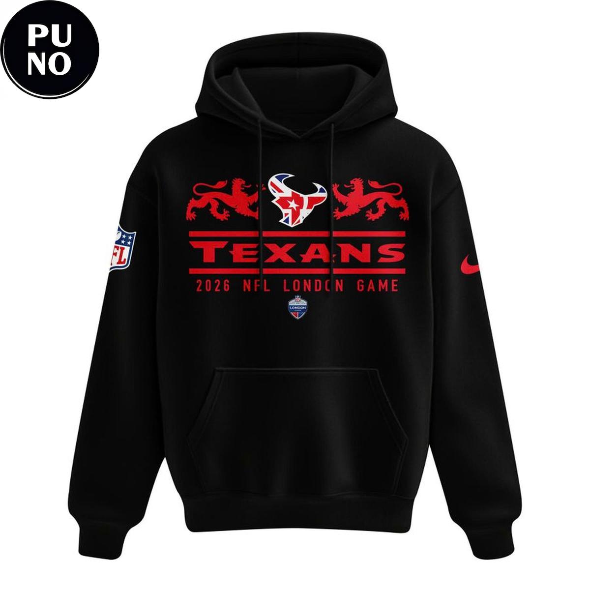 Houston Texans 2026 NFL London Game Hoodie T-Shirt