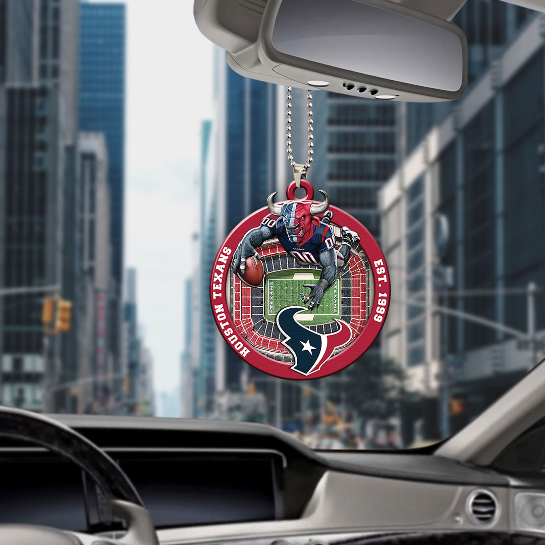 Houston Texans Custom shape 2-sided Acrylic Car Ornament – HOATT12581