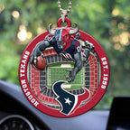 Houston Texans Custom shape 2-sided Acrylic Car Ornament – HOATT12581