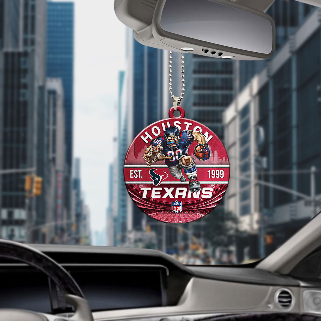 Houston Texans Custom shape 2-sided Acrylic Car Ornament – HOATT12908