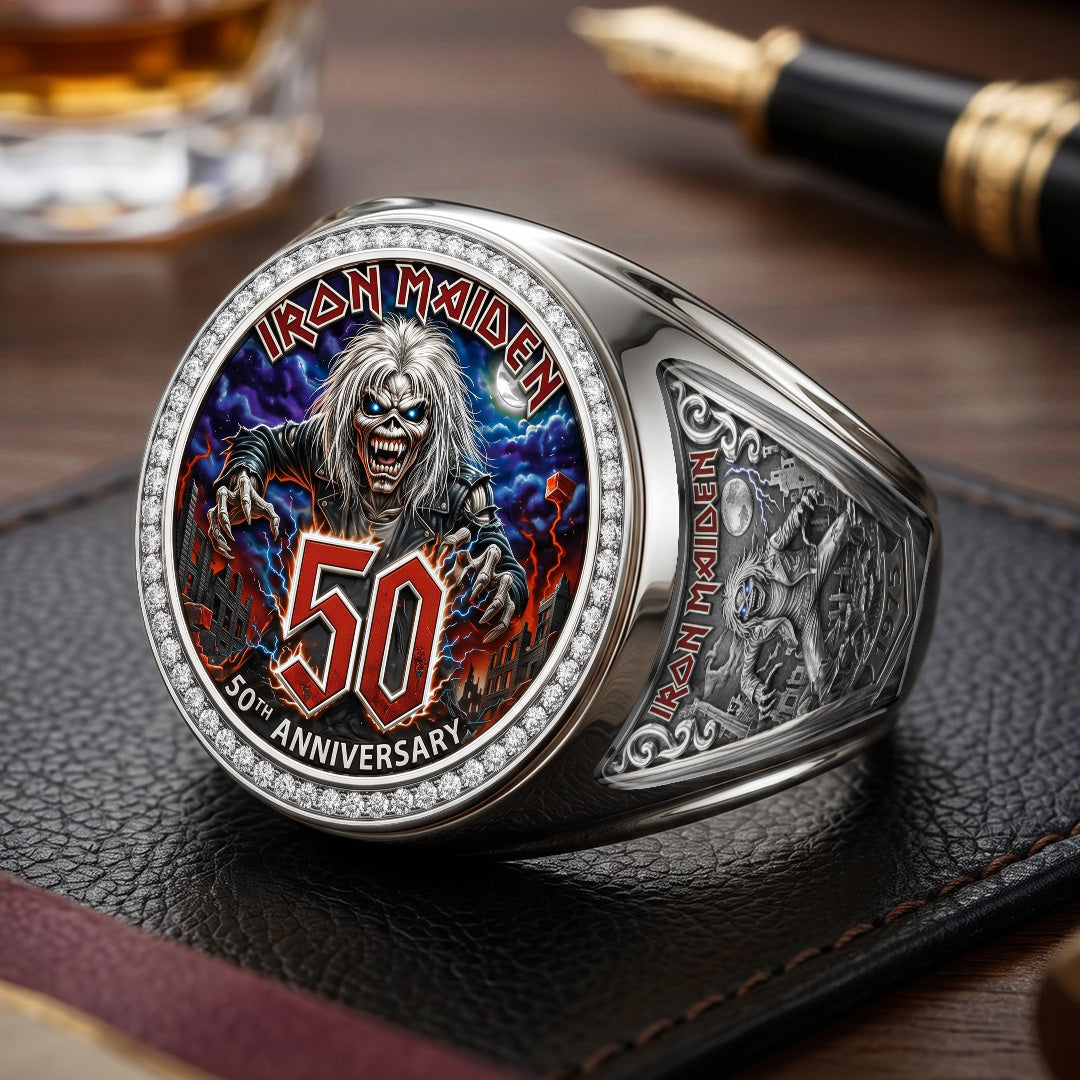 Iron Maiden 3D Engraved Ring – TMTHU7076