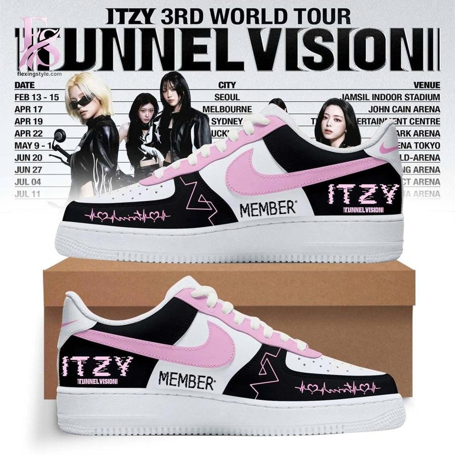 ITZY 3RD WORLD TOUR TUNNEL VISION Nike Air Force 1