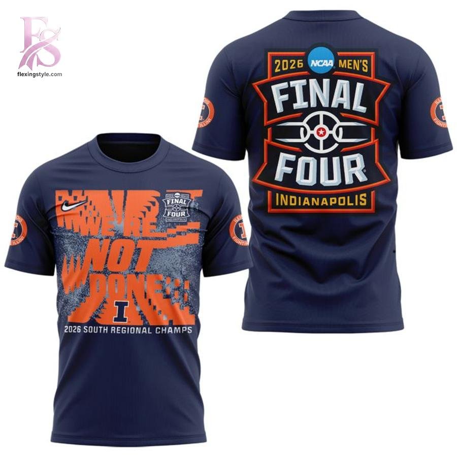 Illinois Fighting Illini 2026 NCAA Men’s Basketball Tournament March Madness Final Four Hoodie