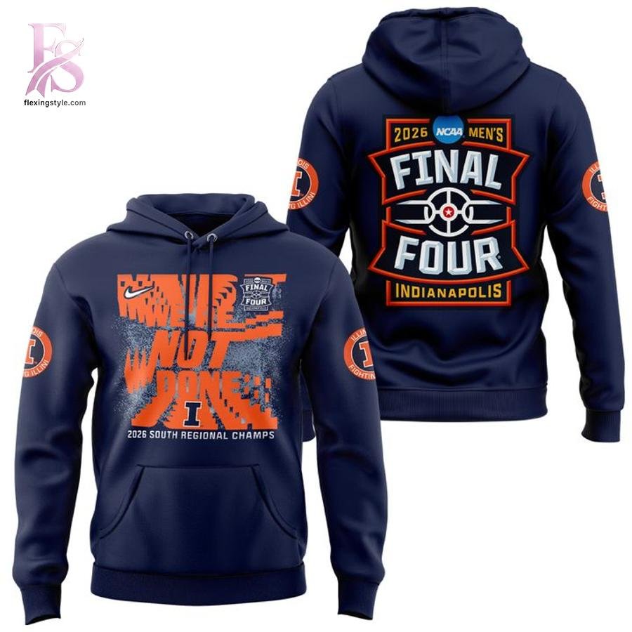 Illinois Fighting Illini 2026 NCAA Men’s Basketball Tournament March Madness Final Four Hoodie