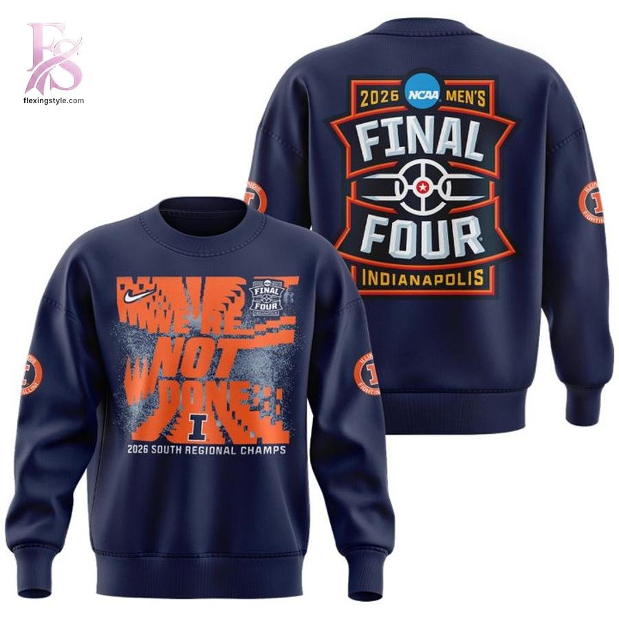 Illinois Fighting Illini 2026 NCAA Men’s Basketball Tournament March Madness Final Four Hoodie