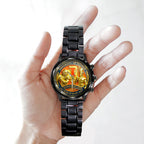 Illinois Fighting Illini Football Black Stainless Steel Watch – TANTN18000