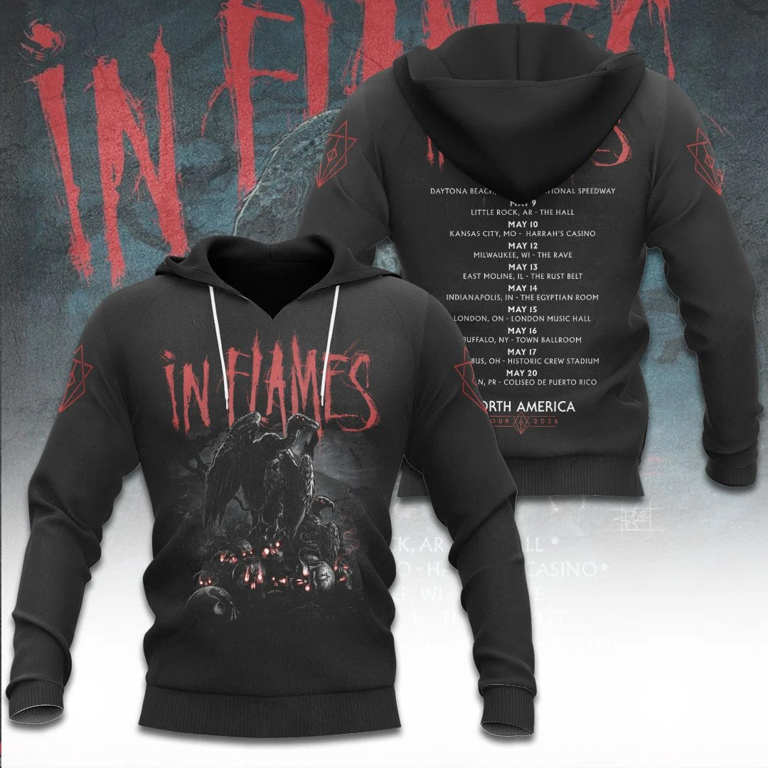 In Flames North America Tour 2026 3D Apparel – TANTN24955