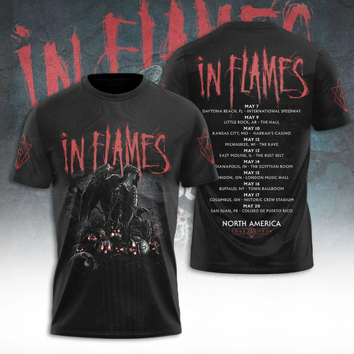 In Flames North America Tour 2026 3D Apparel – TANTN24955