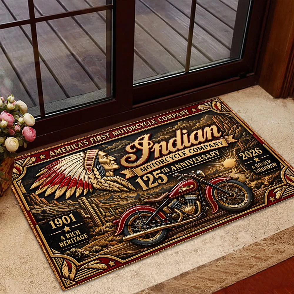 Indian Motorcycle 125th Anniversary 2026 Doormat – TANTN26248