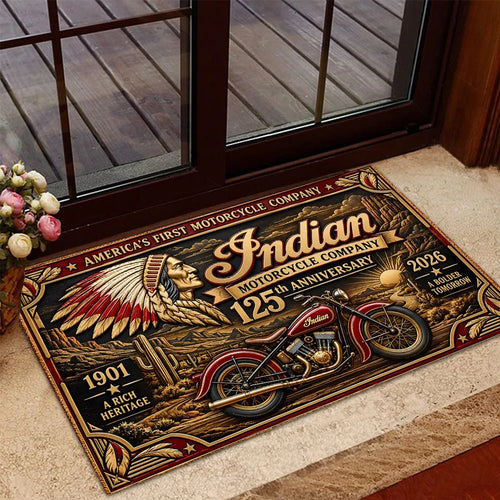 Indian Motorcycle 125th Anniversary 2026 Doormat – TANTN26248