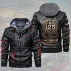 Indian Motorcycle 125th Anniversary 2D Leather Hooded Jacket – TMTHU8761