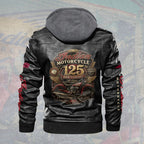 Indian Motorcycle 125th Anniversary 2D Leather Hooded Jacket – TMTHU8920