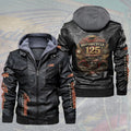 Indian Motorcycle 125th Anniversary 2D Leather Hooded Jacket – TMTHU9414